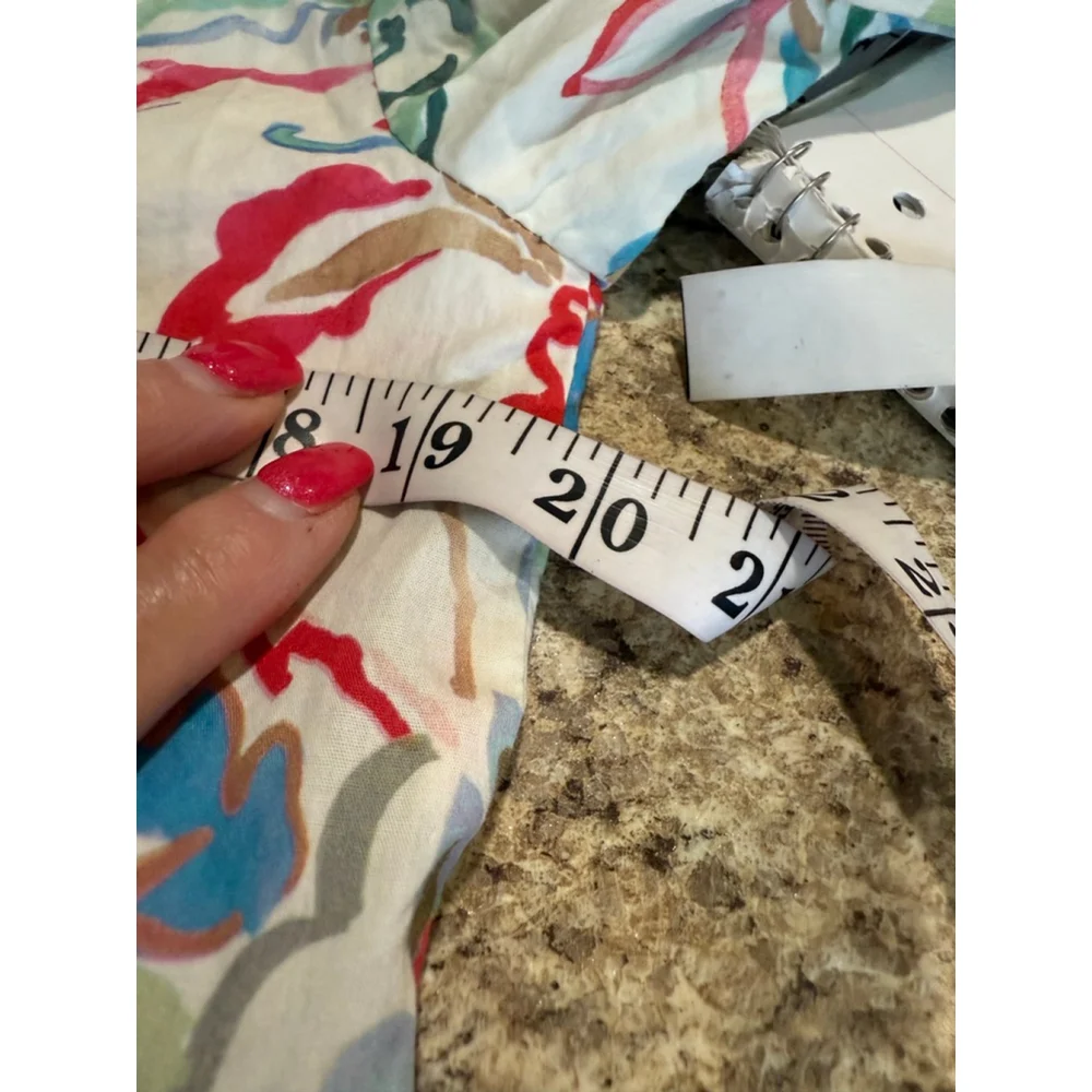 Women's Zara White Multi-Color Floral Blouse Size S - Picture 4 of 8